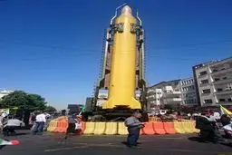 نمایش موشک شهاب 3 در راهپیمایی روز قدس/عکس