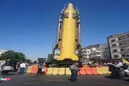 نمایش موشک شهاب 3 در راهپیمایی روز قدس/عکس