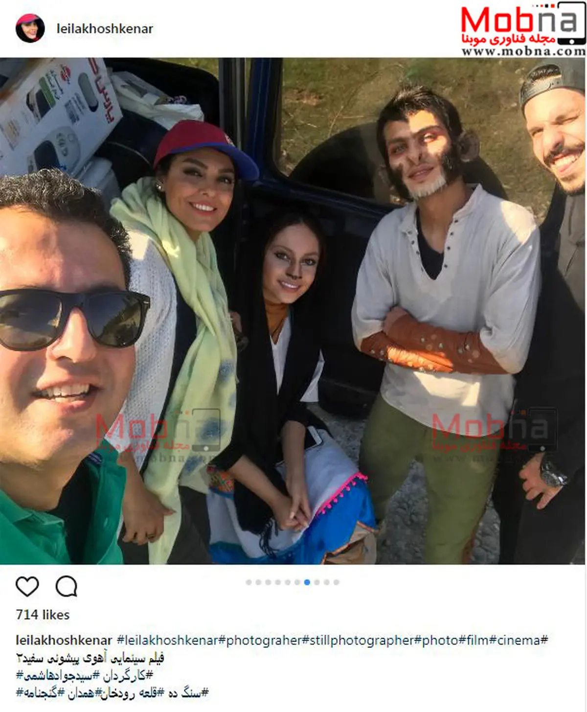 سلفی ترلان پروانه و ارسلان قاسمی در قلعه رودخان/عکس