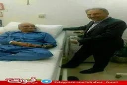 تصویری از عیادت شهردار جدید تهران از حسین مرعشی