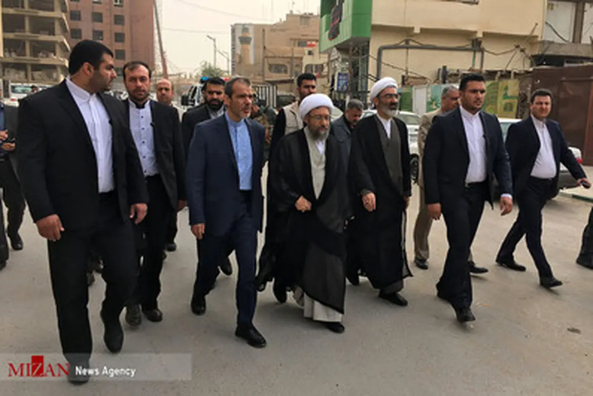 حواشی دیدار آیت الله آملی لاریجانی با مراجع نجف/تصاویر