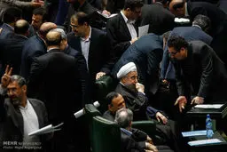 نخستین تصاویر از حضور روحانی در جلسه رای اعتماد وزیر پیشنهادی علوم