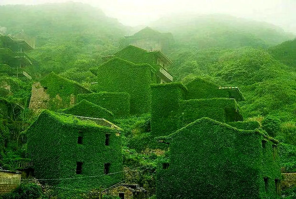 تصویری دیدنی و زیبا از یک باغ مخفی در چین