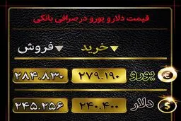 دلار و یورو در صرافی ملی چند؟ + جدول