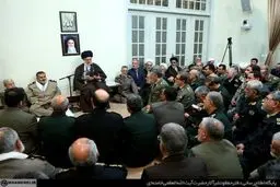 دیدار نوروزی فرماندهان ارشد نیروهای مسلح با مقام معظم رهبری/ تصاویر