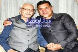 آقای بازیگر در کنار شهریار فوتبال ایران/عکس