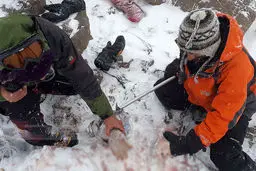 عکس هایی از خارج کردن پیکر مسافران هواپیما از زیر برف در دنا 16+