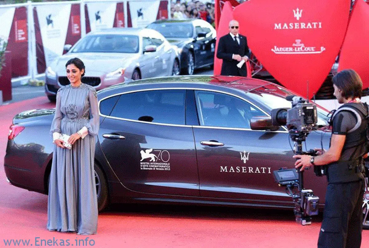 گلشیفته فراهانی در تبلیغ شرکت مازراتی/ عکس