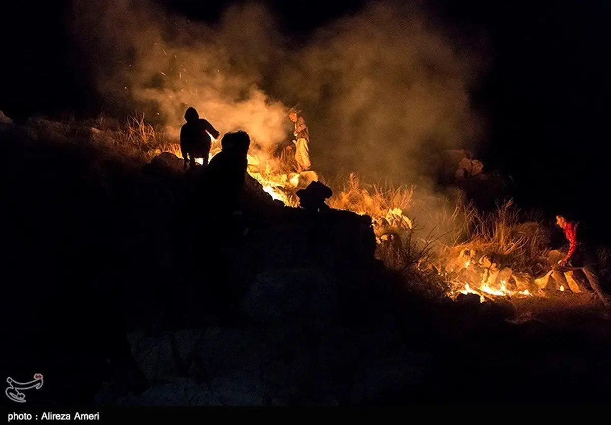 نجات یک جوان پس از سقوط از کوه در فارس