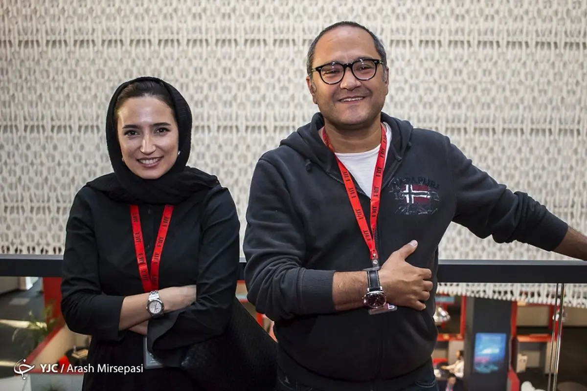 تصویری تیپ رامبد جوان و نگار جواهریان در جشنواره جهانی فجر