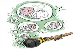 نوزاد معتاد!/ کاریکاتور