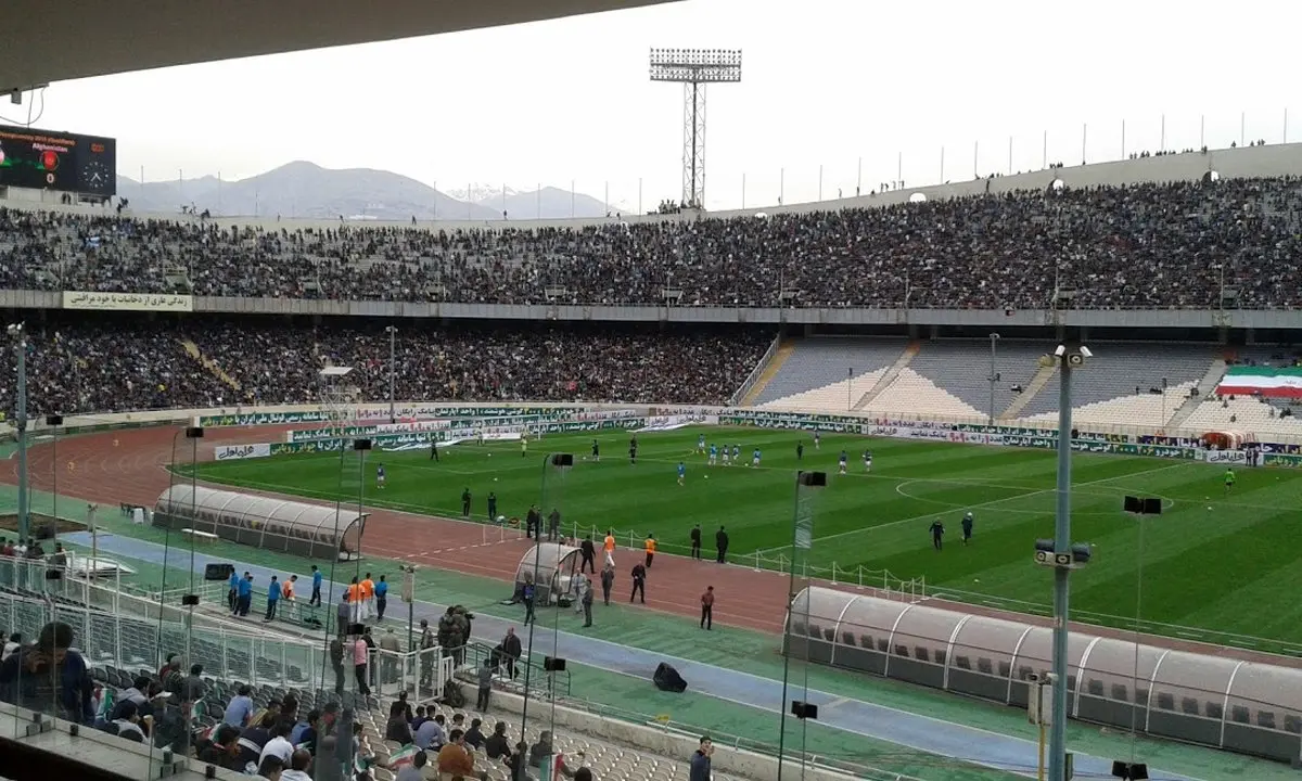 حماسه افغانستانی‌ها در ورزشگاه آزادی + عکس