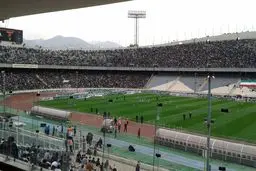 حماسه افغانستانی‌ها در ورزشگاه آزادی + عکس