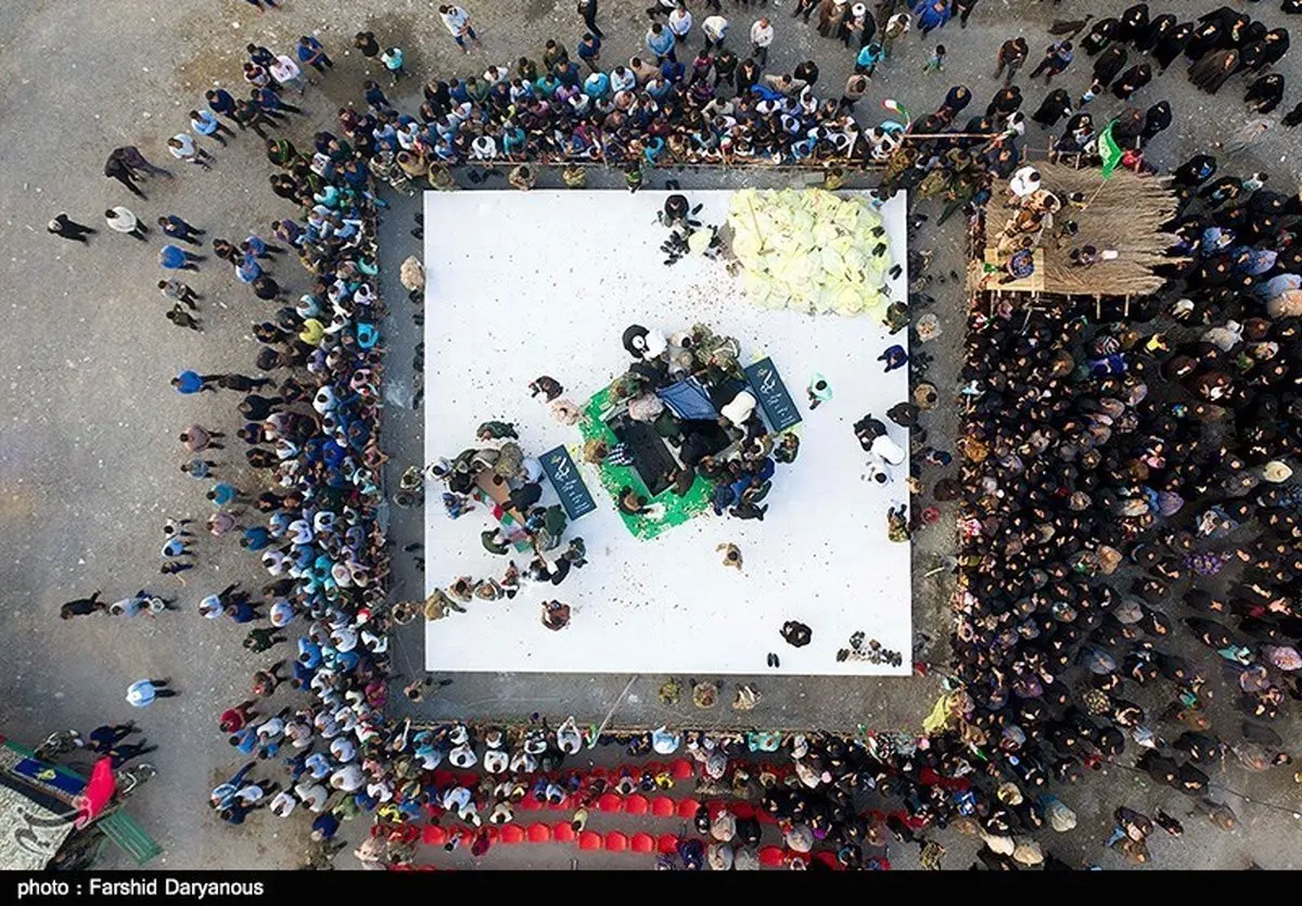 مراسم تشییع و تدفین دو شهید گمنام - هرمزگان