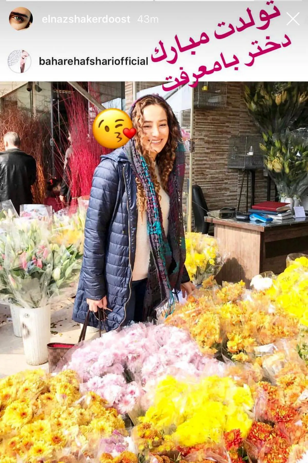 الناز شاکردوست اینگونه تولد بهاره افشاری را تبریک گفت/عکس