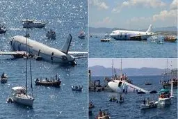 غرق کردن هواپیما برای جذب گردشگر/عکس