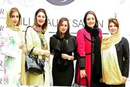 تیپ و چهره بازیگران زن در افتتاحیه یک سالن زیبایی