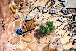 تصاویر : استخراج خاک برای آجرپزی در مالی‎