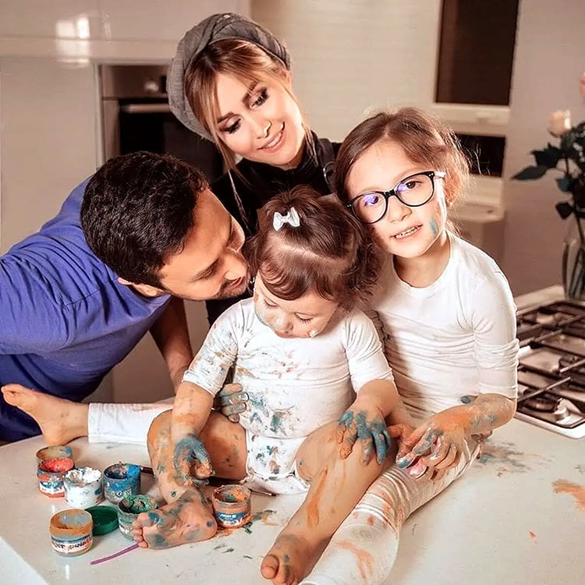 عکس خانوادگی شاهرخ استخری