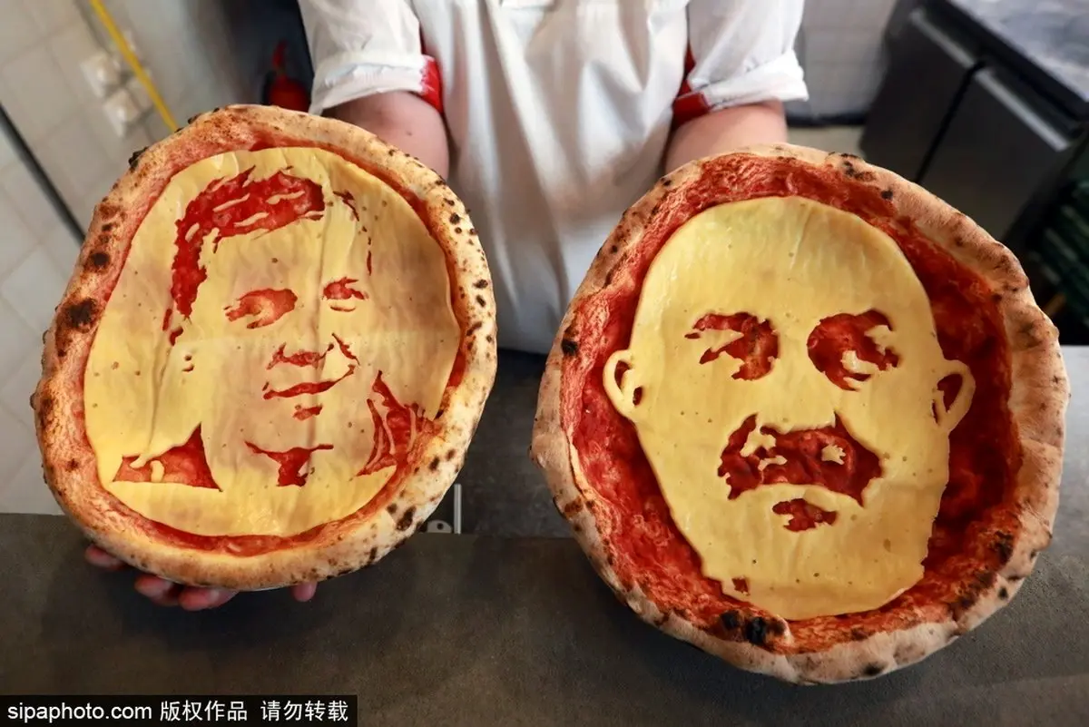 چهره سرمربی تیم ملی روی پیتزا/تصاویر