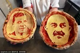 چهره سرمربی تیم ملی روی پیتزا/تصاویر