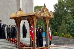 استقبال روحانی از اردوغان در کاخ سعدآباد/عکس
