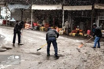 برف در تبریز