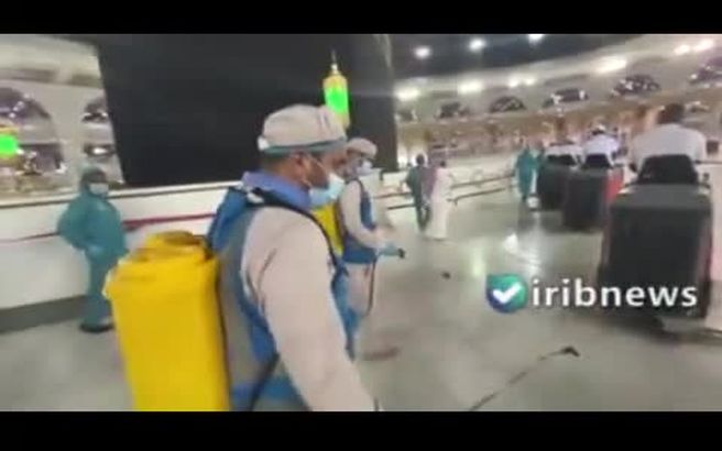 تصاویری از ضدعفونی مکه مکرمه برای برگزاری حج + ویدئو