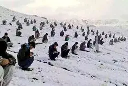 تصاویری از کنکور در برف
