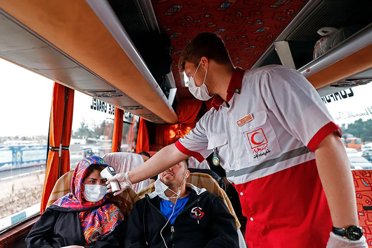 تست حرارت سنجی سرنشینان مسافران + عکس