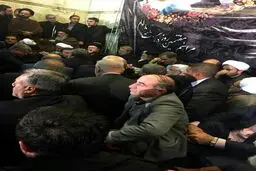 عکس/ لاریجانی، سیدحسن، وزیر اطلاعات و عارف در مراسم هفتم آیت‌الله هاشمی رفسنجانی