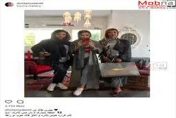 سلفی آینه ای دنیا مدنی و دوستان مدلش/ عکس