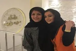 تبلیغ نفیسه روشن برای یک سالن زیبایی