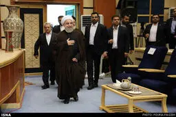 حواشی حضور روحانی در همدان/تصاویر