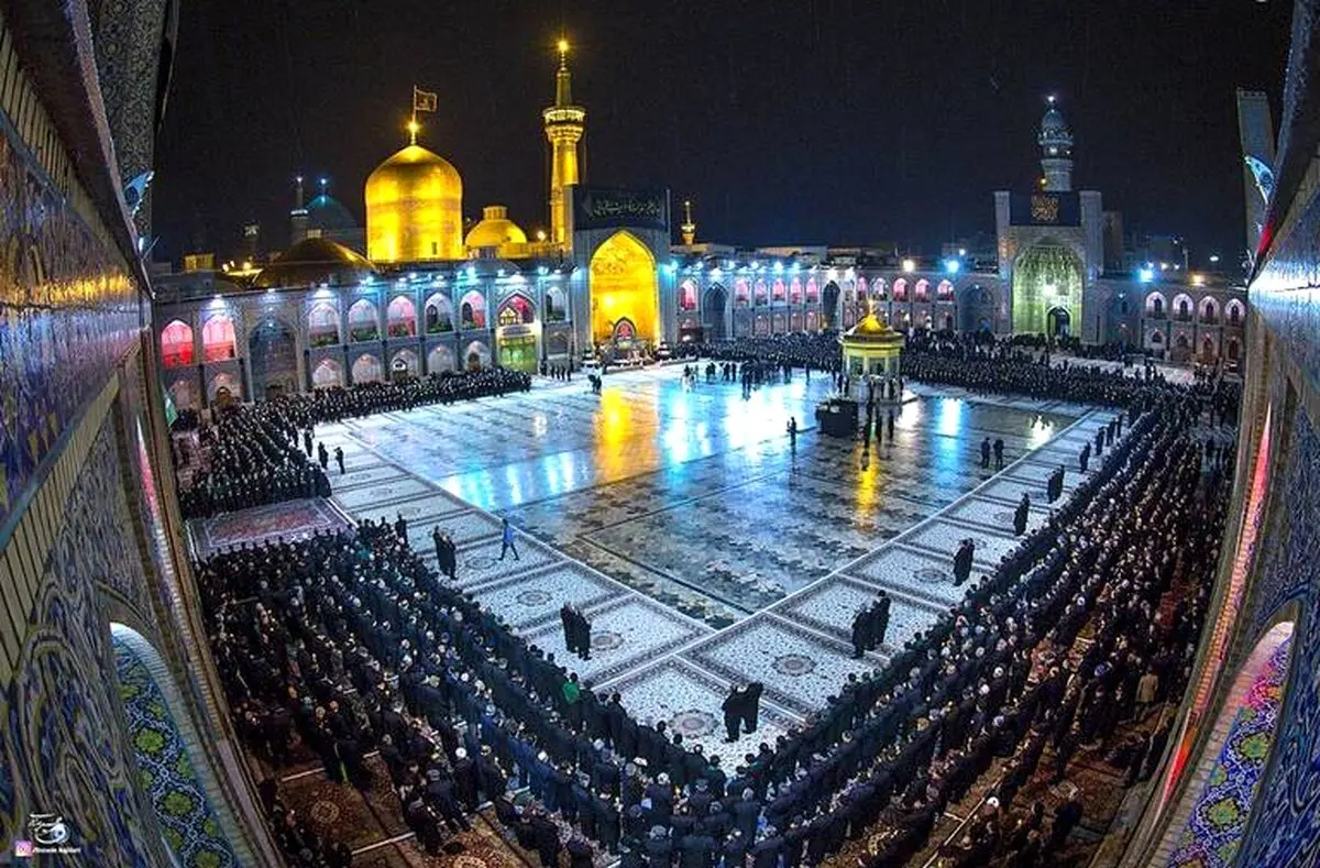 نمایی زیبا از حرم امام رضا(ع) / عکس