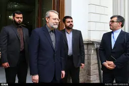 حواشی دیدار رئیس‌جمهور سوئیس با لاریجانی/ تصاویر