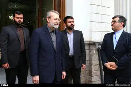 حواشی دیدار رئیس‌جمهور سوئیس با لاریجانی/ تصاویر