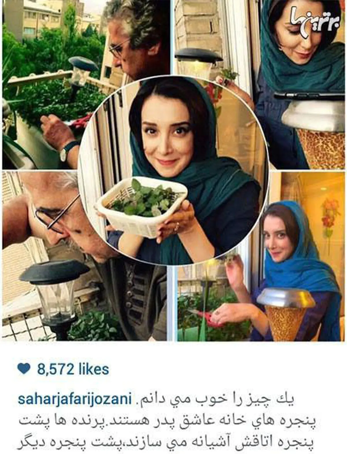 عکس: باغچه خانگی کارگردان «ایران برگر»