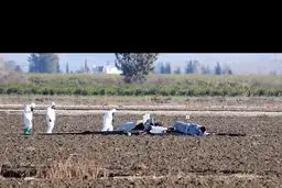 سقوط پهپاد آمریکایی در جنوب ترکیه/عکس