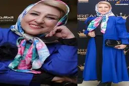 تصویری از تیپ رسمی و شیک خانم بازیگر