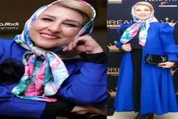 تصویری از تیپ رسمی و شیک خانم بازیگر
