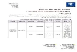 شرایط جدید فروش فوری ۲ محصول ایران‌خودرو اعلام شد