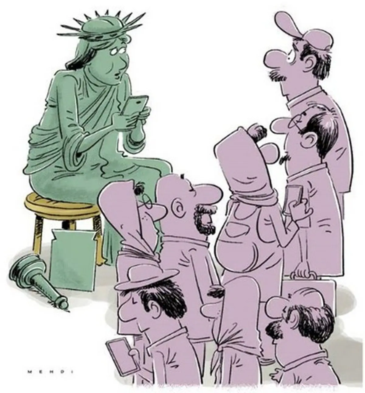 تازه‌ترین شاهکار آمریکایی‌!/کاریکاتور