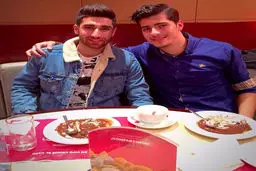 جهانبخش میهمان عزت اللهی در رستوران ایرانی مستر کباب در مادرید/عکس