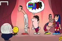 کاریکاتور/ لیونل مسی: حالا چی بپوشم؟!