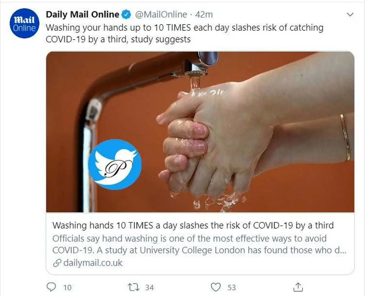 با این روش احتمال ابتلا به کرونا را به 30درصد برسانید! + توئیتر