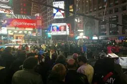 میدان تایم نیویورک هم اکنون/عکس