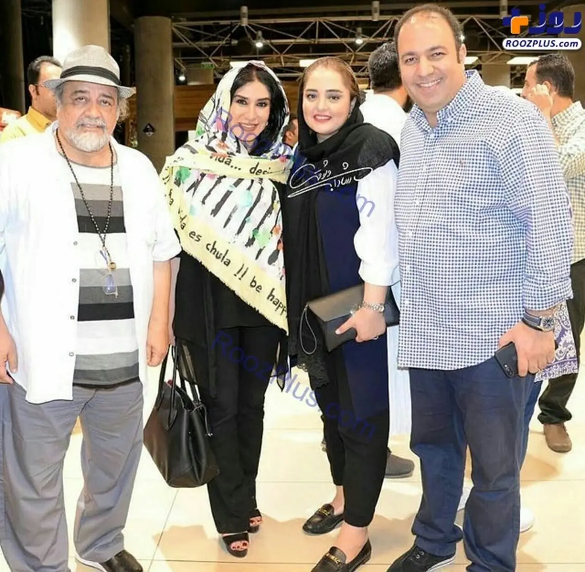 زن و شوهر بازیگر در کنار محمدرضا شریفی نیا در یک مراسم+عکس