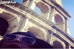 سلفی نیوشا ضیغمی در رم