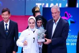 تبریک لاریجانی، سلطانی‌فر و کی‌روش به بانوان فوتسالیست/ کریمی ارزشمندترین بازیکن، شیربیگی بهترین گلزن+عکس